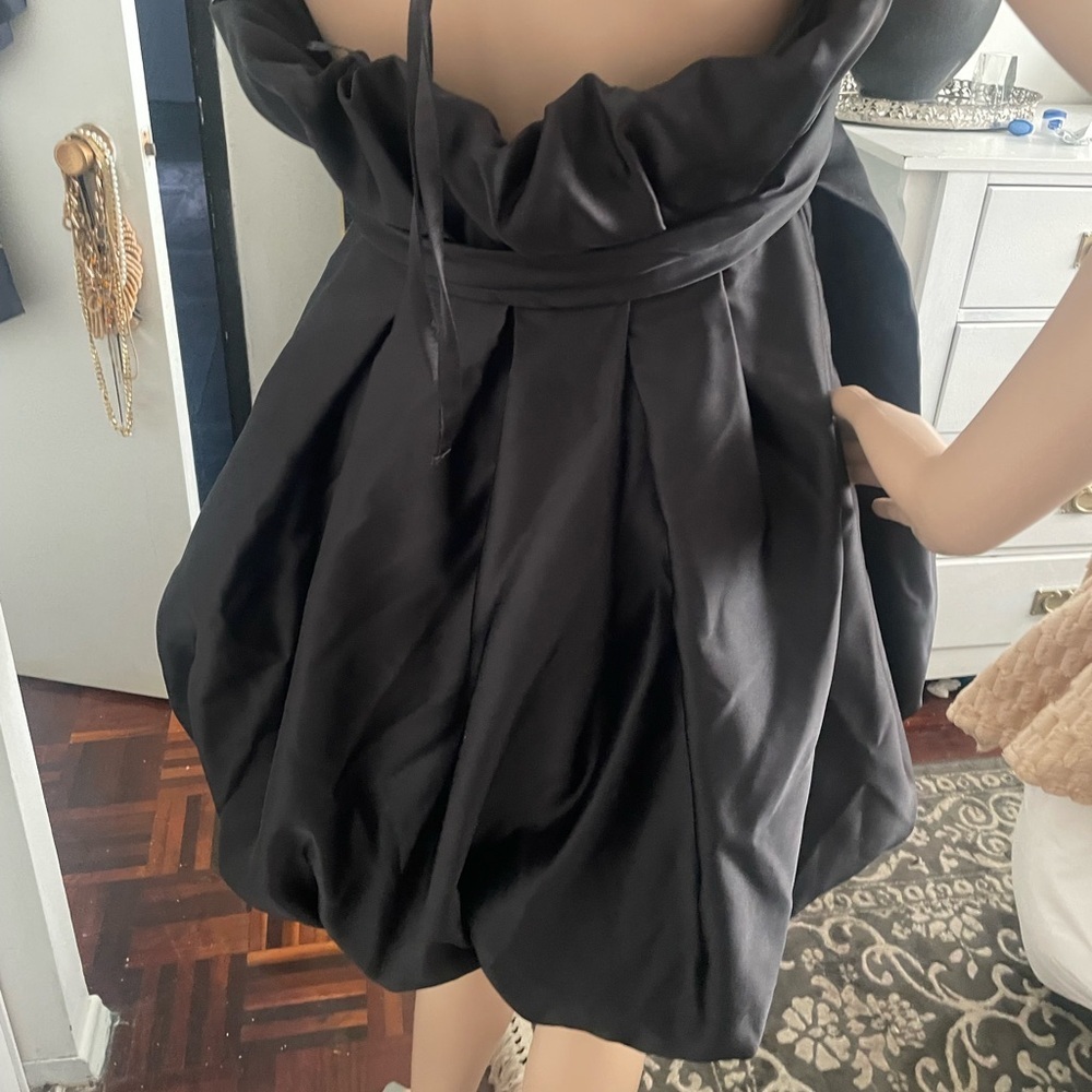 Zara Terez Black Satin Prom Dress - Picture 5 of 10
